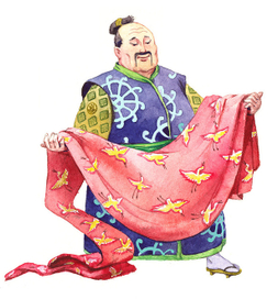 Японская сказка "Журавлиные перья"