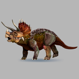 Векторная иллюстрация "Трицератопс"