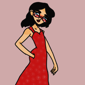 Леди в красном