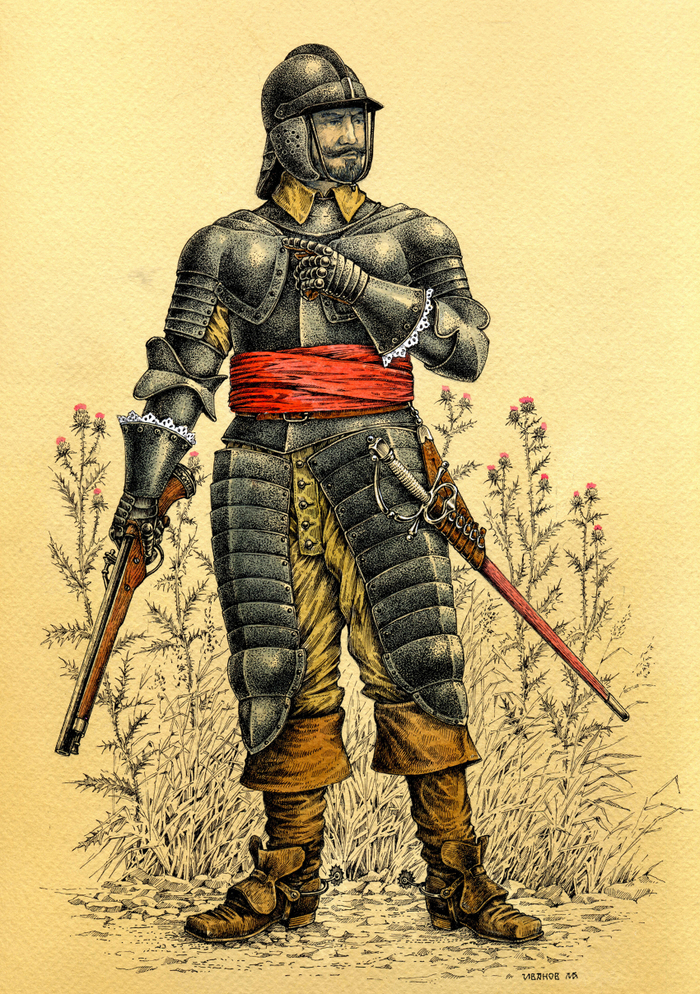 Англия. Кирасир периода гражданской войны.