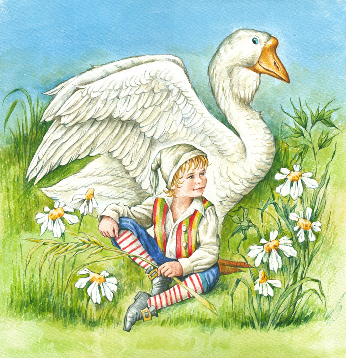  К сказке Сельмы Лагерлёф "Сказочное путешествие Нильса с дикими гусями".