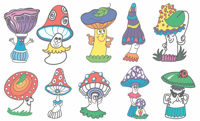 веселые грибочки