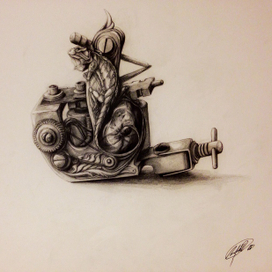 Татуировочная машина.