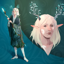 Концепт персонажа-эльфийки 