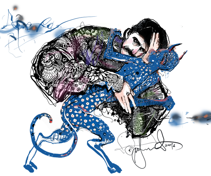 Nikolaus Gogol. Illustration für die Geschichte.2018