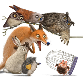 Хома и Суслик. клетка