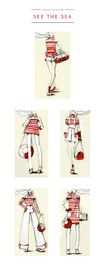 Fashion illustration "See the sea"