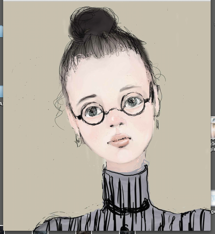 La chapellerie de mademoiselle Pompadour"  (фрагмент)