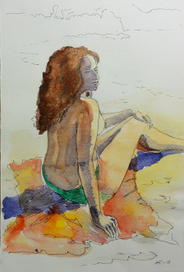 Таиланд. Настя загорает