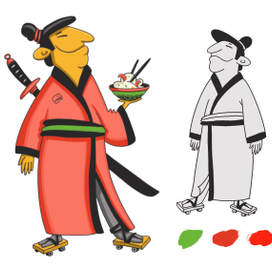 Бренд-персонаж Самурай