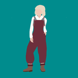 Девушка в стиле минимализма