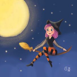 Ведьмочка в полнолуние