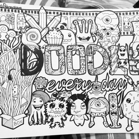 ''Doodle every day'' by Natalia Pokrovskaya