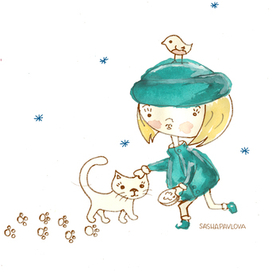 Серия рождественских открыток