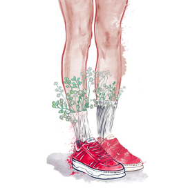 Иллюстрация модного бренда обуви Jimmy Choo 