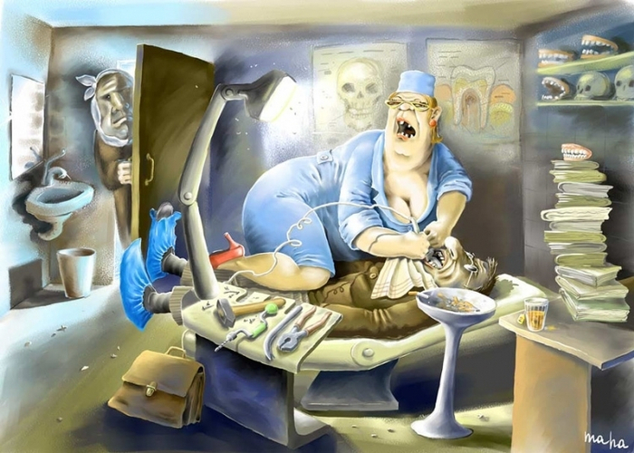 У стоматолога (из цикла "Поликлиника")