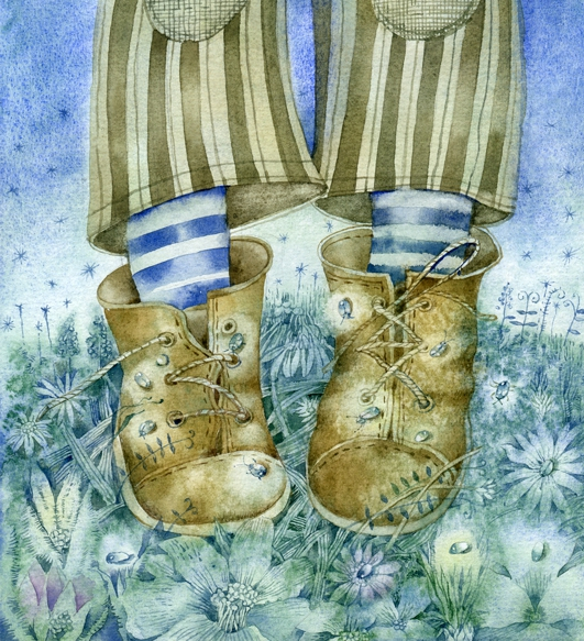 Иллюстрация к книге Л. Стружецкой "Ночь Жука Светлячка" 4