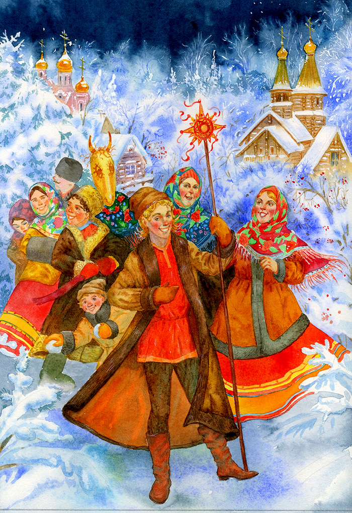 Обложка для издательства "Пальмира". "Святочные  рассказы".