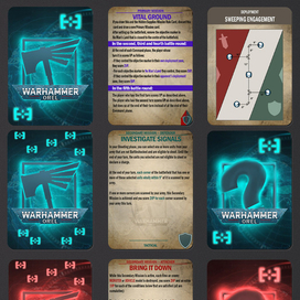 Шаблон карточек для настольных игр Warhammer 