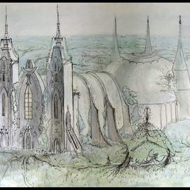 Эскиз к произведению Лема "Маска"