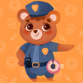Мишка на страже порядка 
