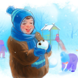 Снежный колобок