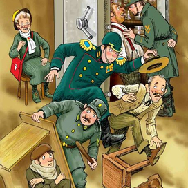 Иллюстрация к стр. 121. Детектив Я.. Э...