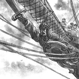 Иллюстрация к книге И. Чеснокова "Корабельные тайны, 2020 г.