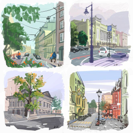 Стадики. Городской пейзаж