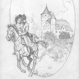 Скетч книжной иллюстрации