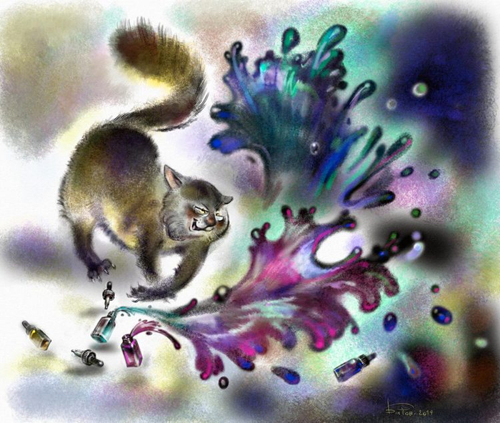 Кот-художник