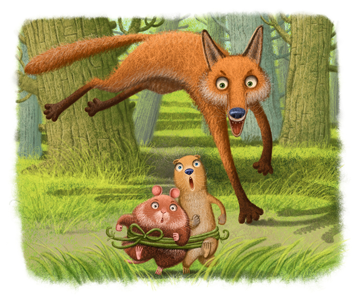 Хома и Суслик. бежим прямо!!