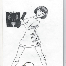 Рисунки в стиле аниме.