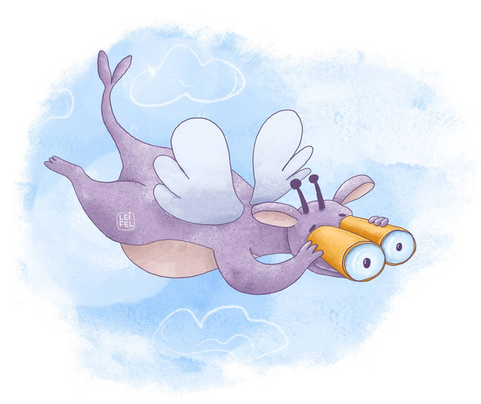 Дракоша изучает местность