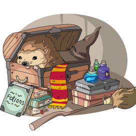 Ежик в сундуке