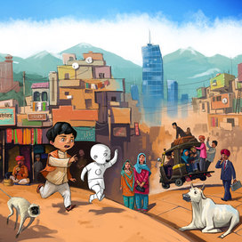 “Come on, Babu! Hurry!” 