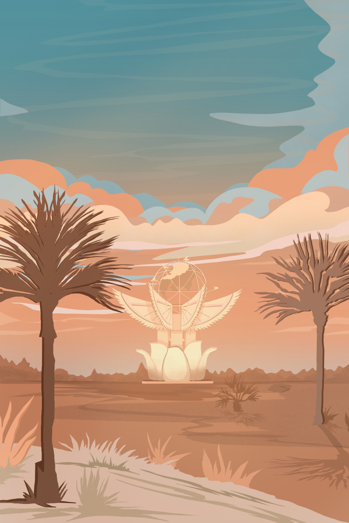 Vector-style Landscape 