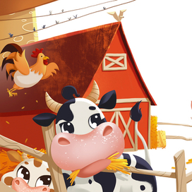Иллюстрация к книге про ферму 