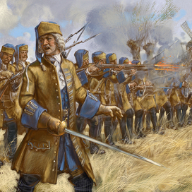 Французские спешеные драгуны (XVIII)