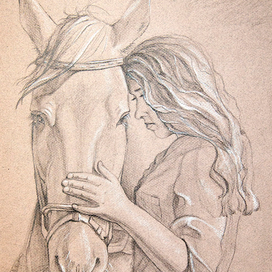 девушка с лошадью