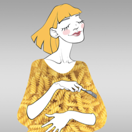 иллюстрация для упаковки макарон