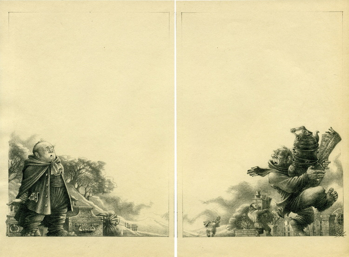 ДЖОН РОНАЛЬД РУЭЛ ТОЛКИН "ХОББИТ" ИЛЛЮСТРАЦИЯ.