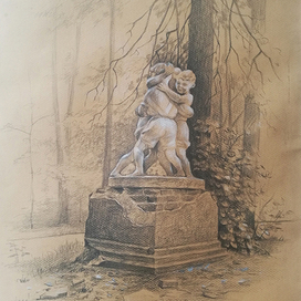 пленэр. Рисунок с натуры