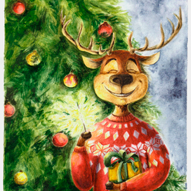 Новогодний Олень