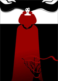 Иллюстрация к рассказу Нила Геймана «Снег, зеркало, яблоко»