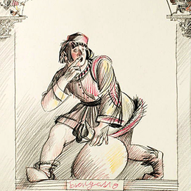 иллюстрация к комедии У.Шекспира "Укрощение строптивой"