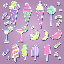 Стикеры с вкусняшками