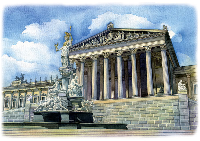 Вена. Здание парламента