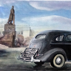 ЗИС 101-ушедшая натура.....