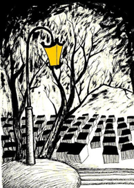 рынок ночью